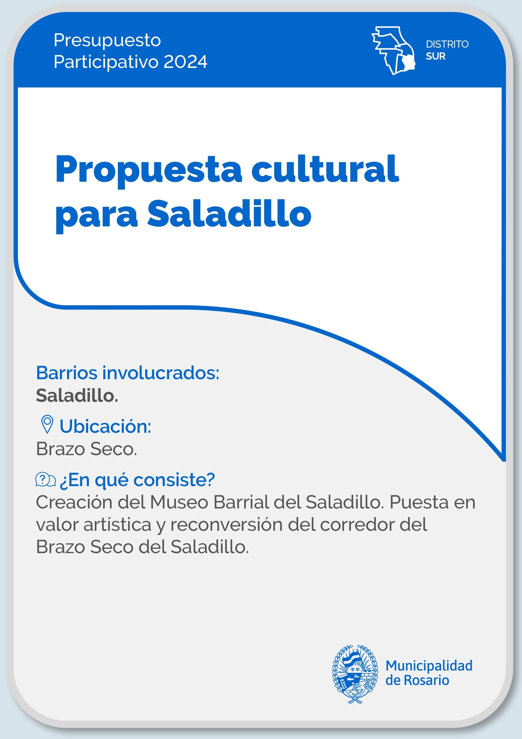 Propuesta cultural para Saladillo - Distrito Sur