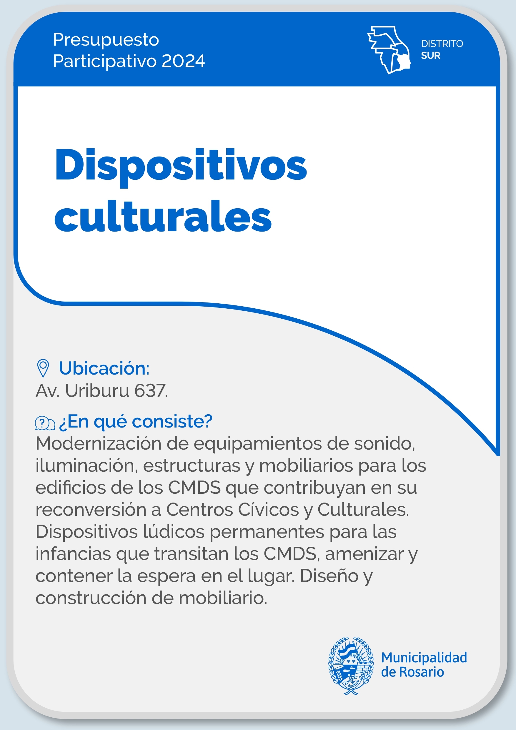 Dispositivos culturales - Distrito Sur