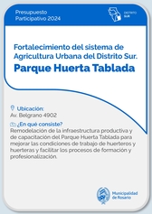 Fortalecimiento del sistema de Agricultura Urbana. Parque Huerta Tablada - Distrito Sur.jpg
