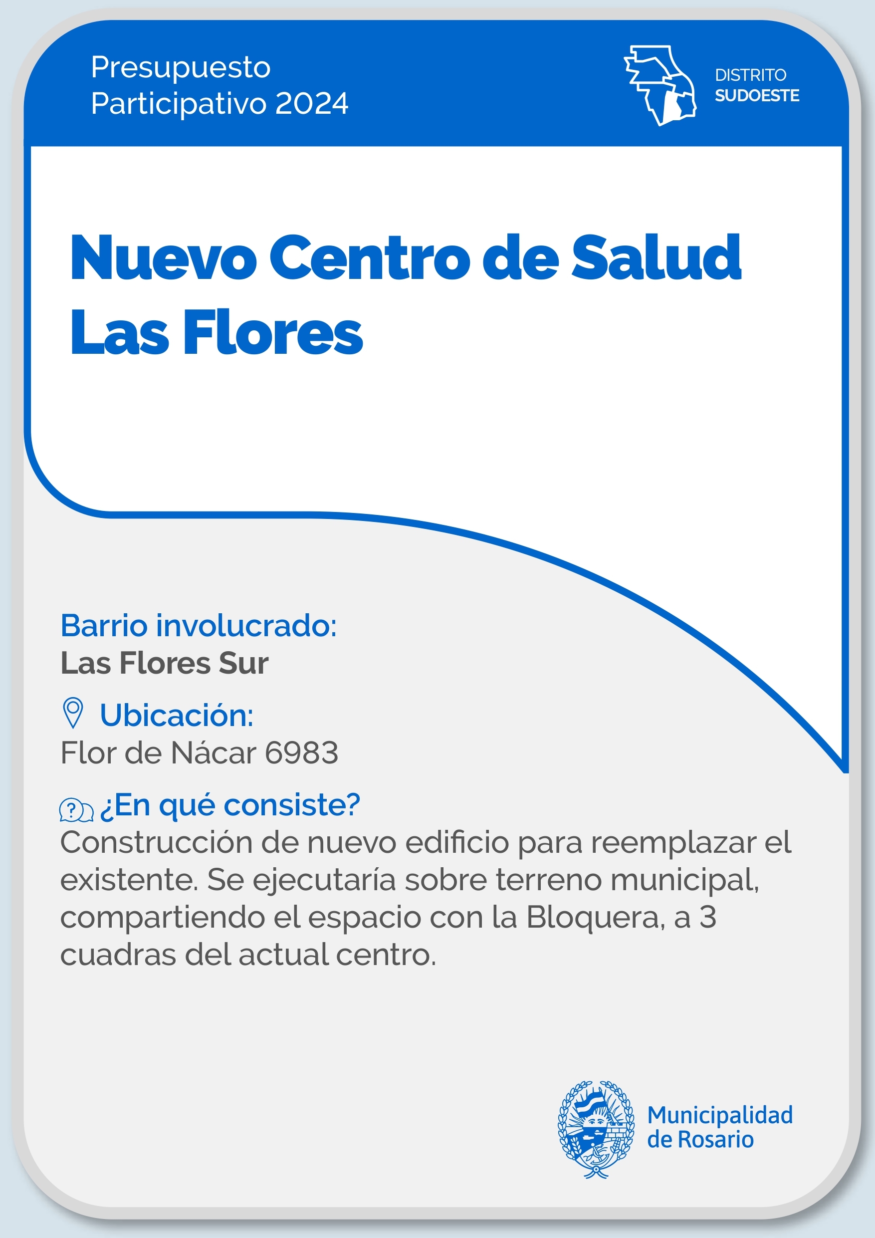 Nuevo Centro de Salud Las Flores - Distrito Sudoeste