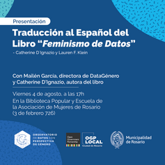 Presentación de la traducción al español del libro “Feminismo de Datos”